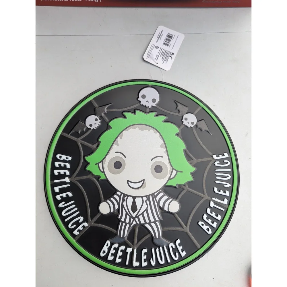 Target BeetleJuice Metal Wall‎ Sign Decor Halloween